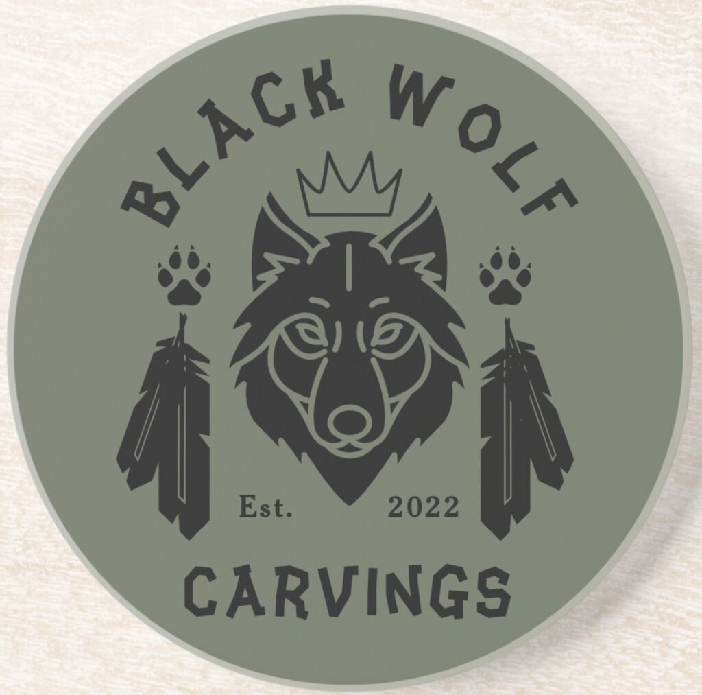 Black Wolf Carvings